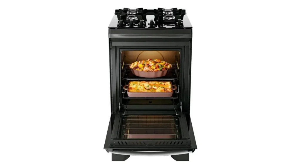 Fogão 4 Bocas Dako Supreme Black Glass