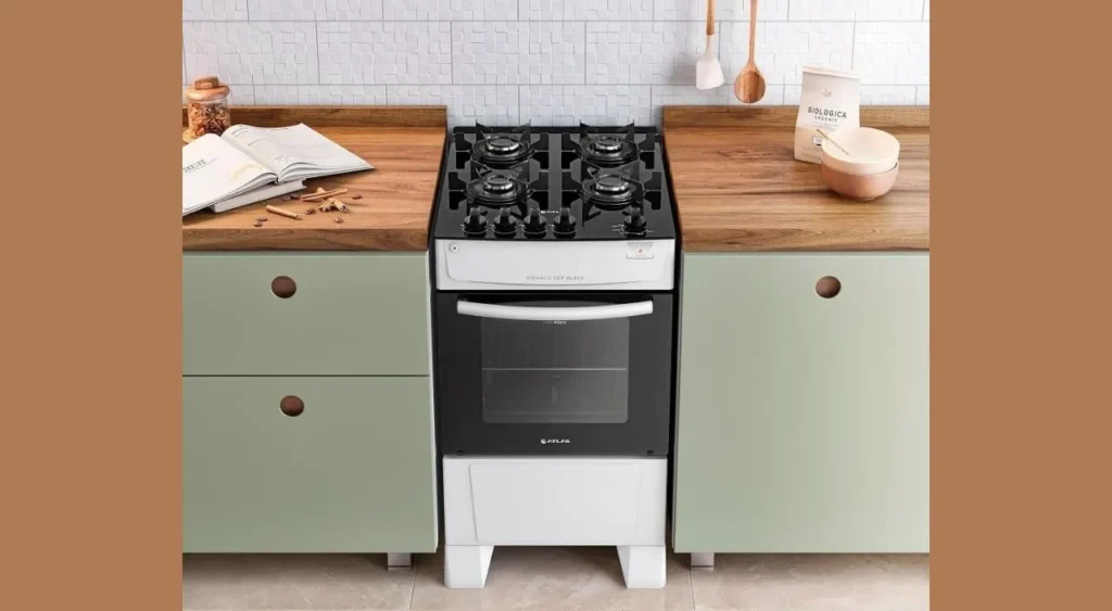 Fogão Atlas Mônaco Top Glass 4 Bocas