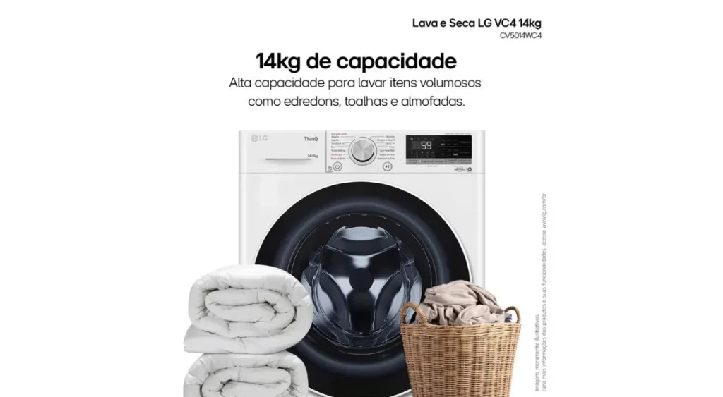 Lava e Seca LG Smart VC4 14kg